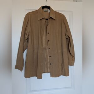 Penmans Beige/Tan Button Up Top, Perfect Fall Colour. Unisex